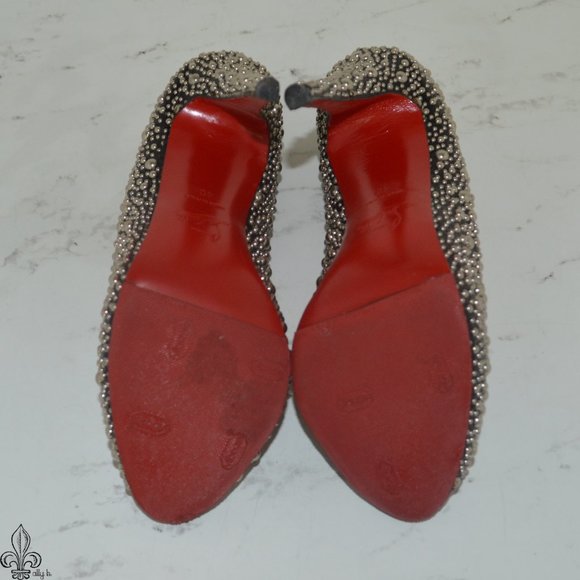 ❤Christian Louboutin Metal Studded Heels❤ - Picture 8 of 16